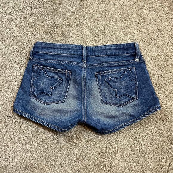 Authentic Bape 2000's Women’s Sta Jean Denim Shorts 26 - Picture 1 of 6